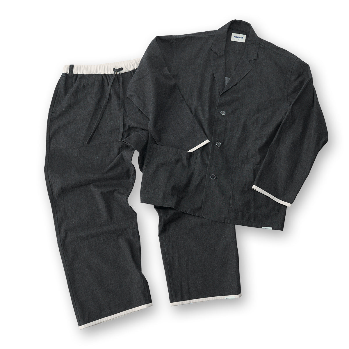 【限定カラー #ブラック】 KUROSHIRO×NOWHAW "day" pajama #kuroshiro