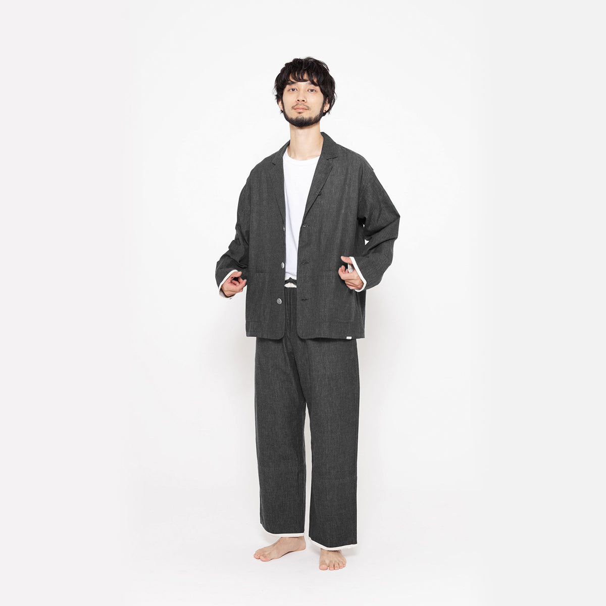【限定カラー #ブラック】 KUROSHIRO×NOWHAW "day" pajama #kuroshiro