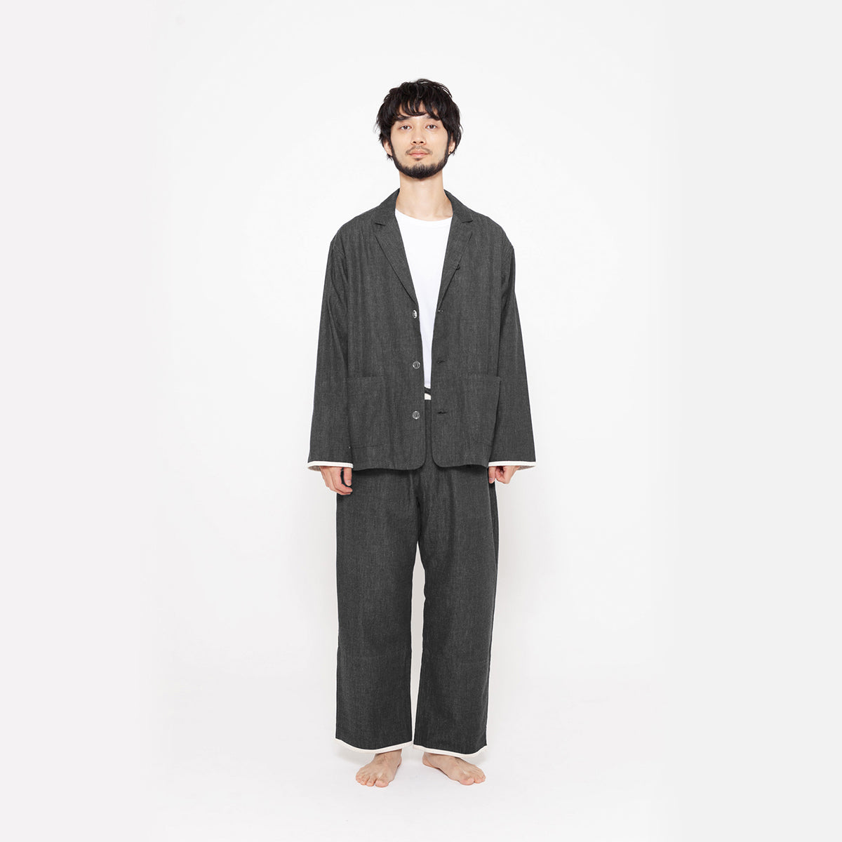 【限定カラー #ブラック】 KUROSHIRO×NOWHAW "day" pajama #kuroshiro