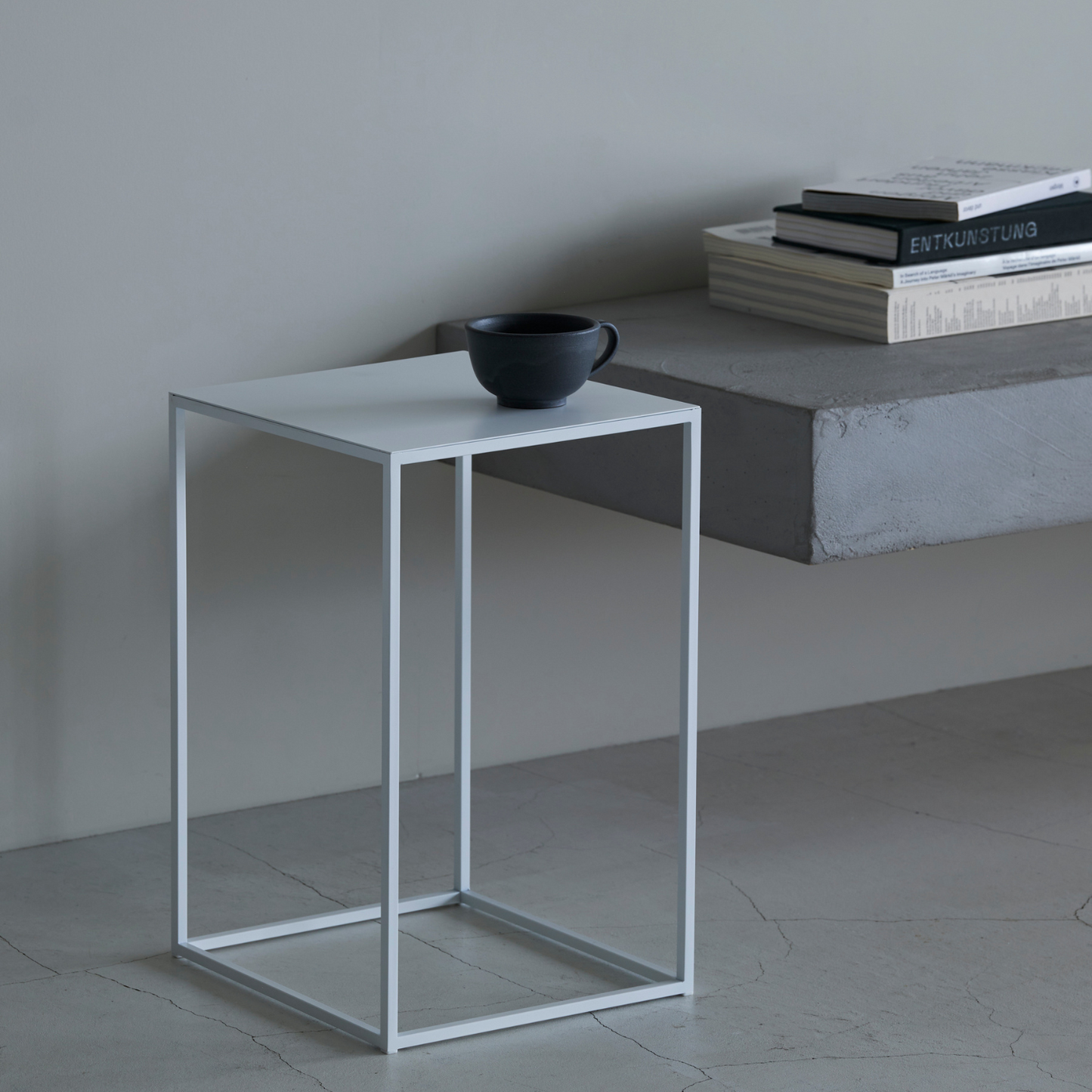 【KUROSHIRO】SIDE TABLE（SQUARE/BLACK・WHITE・BEIGE）